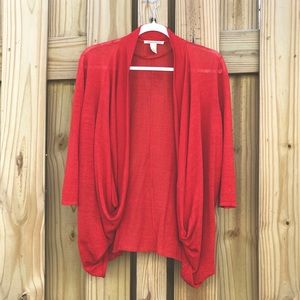 Kenneth Cole open front draped cardigan